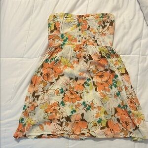 O'Neill Floral Strapless Dress - Multicolor